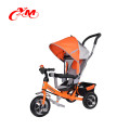 Dernières bébé trike poussette 2 ans / pas cher prix 3 roues trike vélo pour bébé / pliage enfants poussent le long de trikes